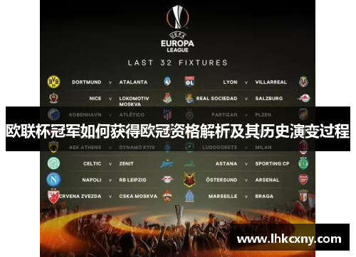 欧联杯冠军如何获得欧冠资格解析及其历史演变过程 欧联杯冠军如何获得欧冠资格解析及其历史演变过程